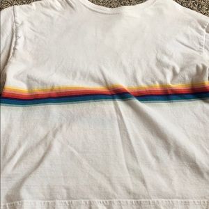 White cropped t shirt